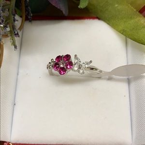 Size 8 Swarovski and CZ ring